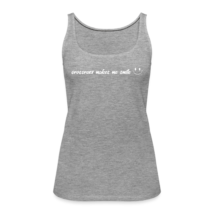 Frauen Premium Tank Top - Grau meliert